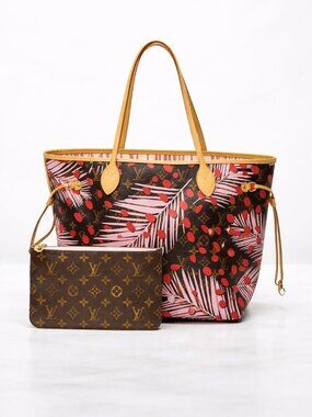 Authentic Louis Vuitton Neverfull MM Jungle Monogram Tote w/ Pouch